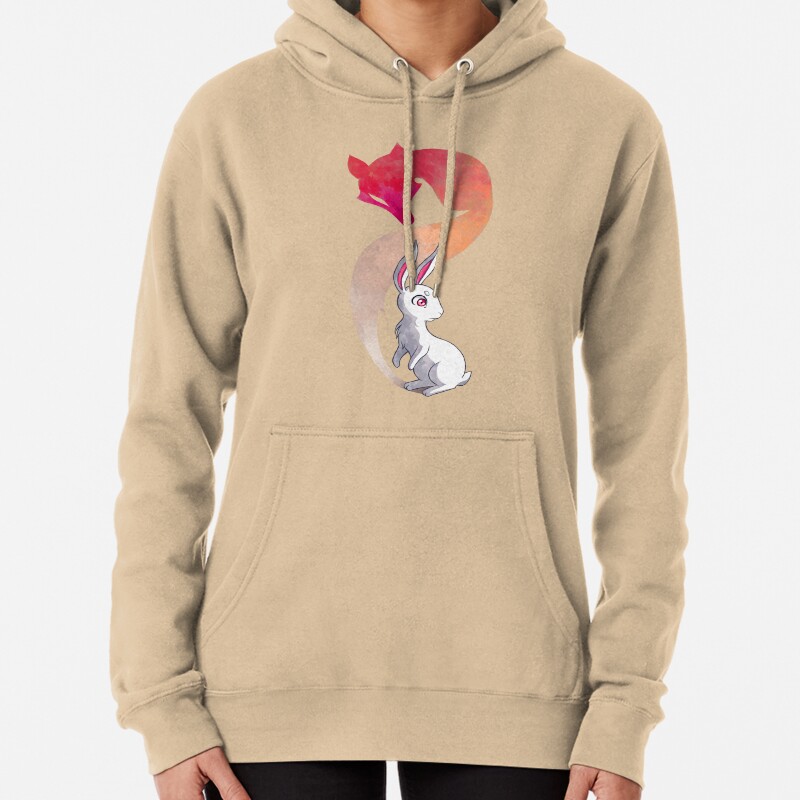 Rabbit and a Fox Pullover Hoodie