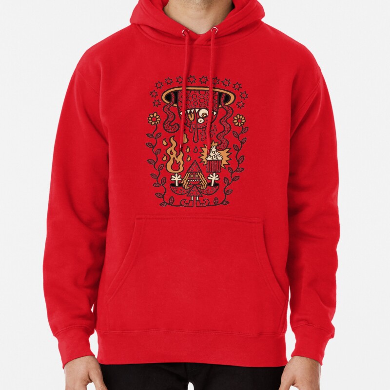 Grand Magus Summons Entity With Dark Popcorn Power Pullover Hoodie