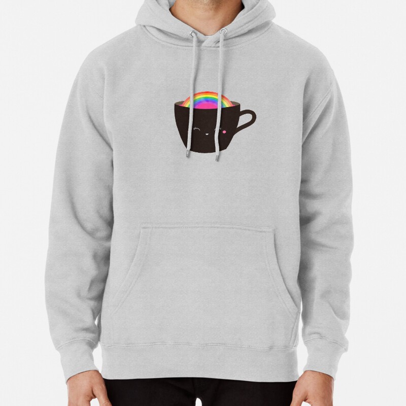 Rainbow in my cup Pullover Hoodie