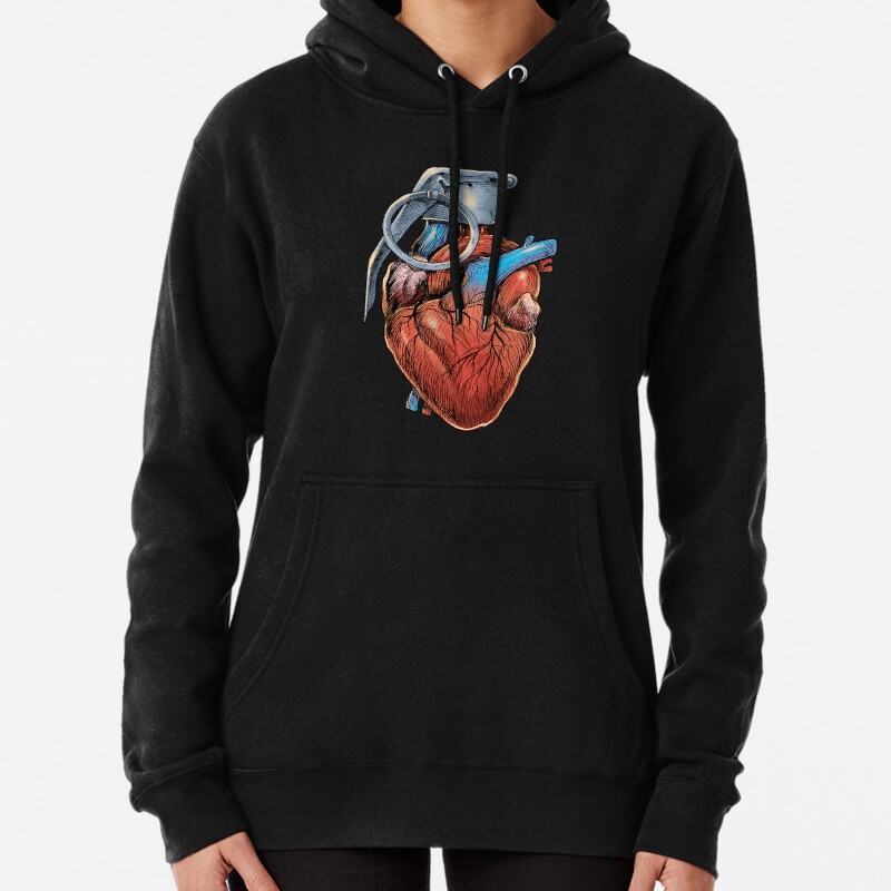 Heart Grenade Pullover Hoodie