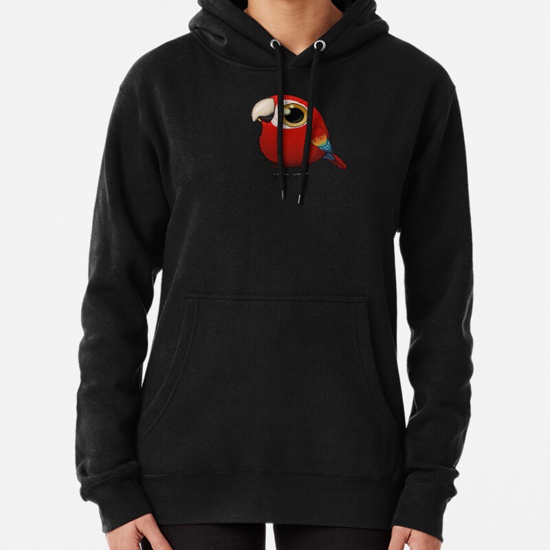 Cute Fat Macaw Pullover Hoodie