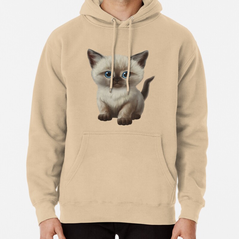 Cataclysm- Siamese Kitten Classic Pullover Hoodie