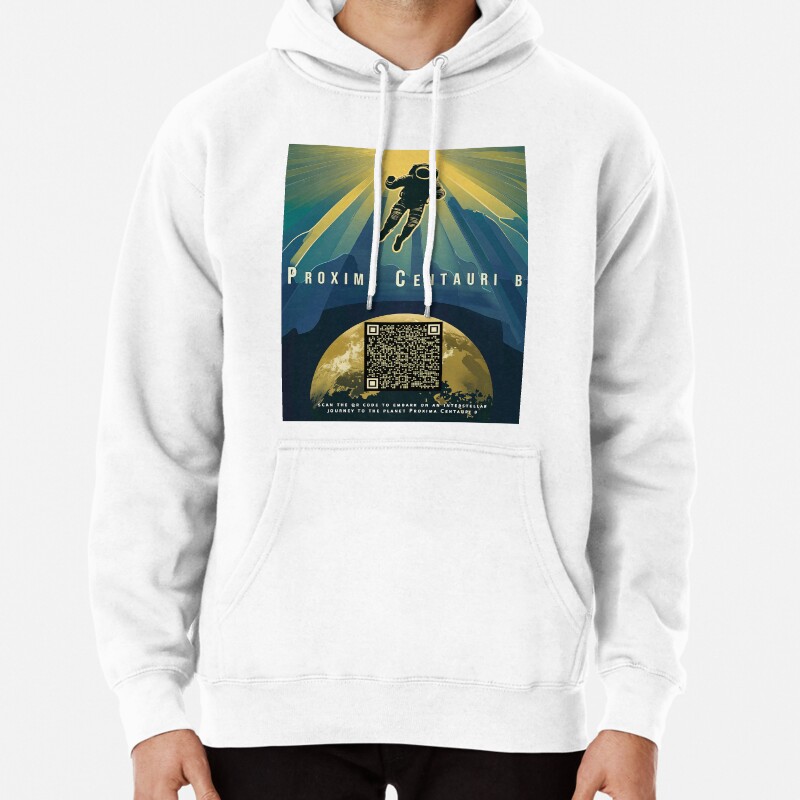 Interactive Planet Exploration Design Pullover Hoodie