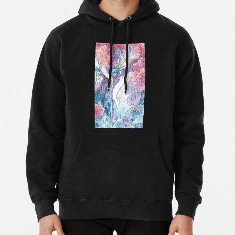 The Albino FoxDragon Pullover Hoodie