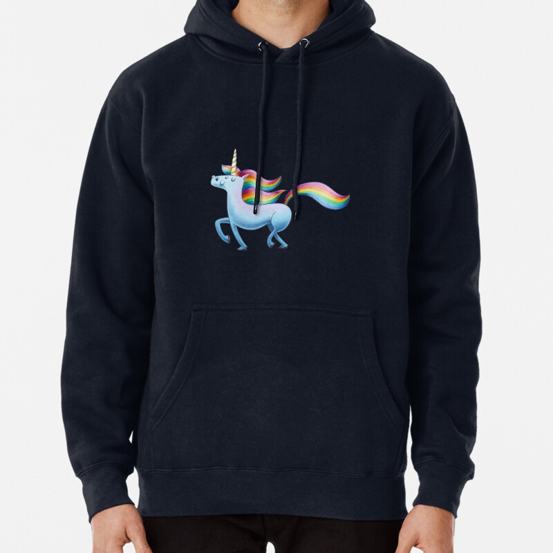 Happy Unicorn Pullover Hoodie