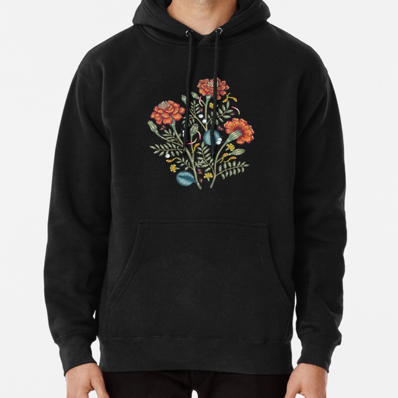 French marigold meadow Pullover Hoodie