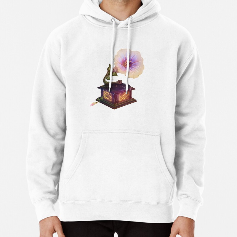Flower Gramophone Pullover Hoodie