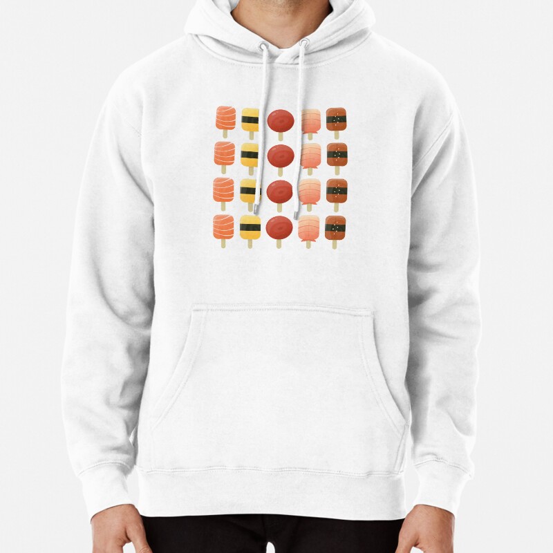 Sushi Creamsicles of Nigiri Pullover Hoodie