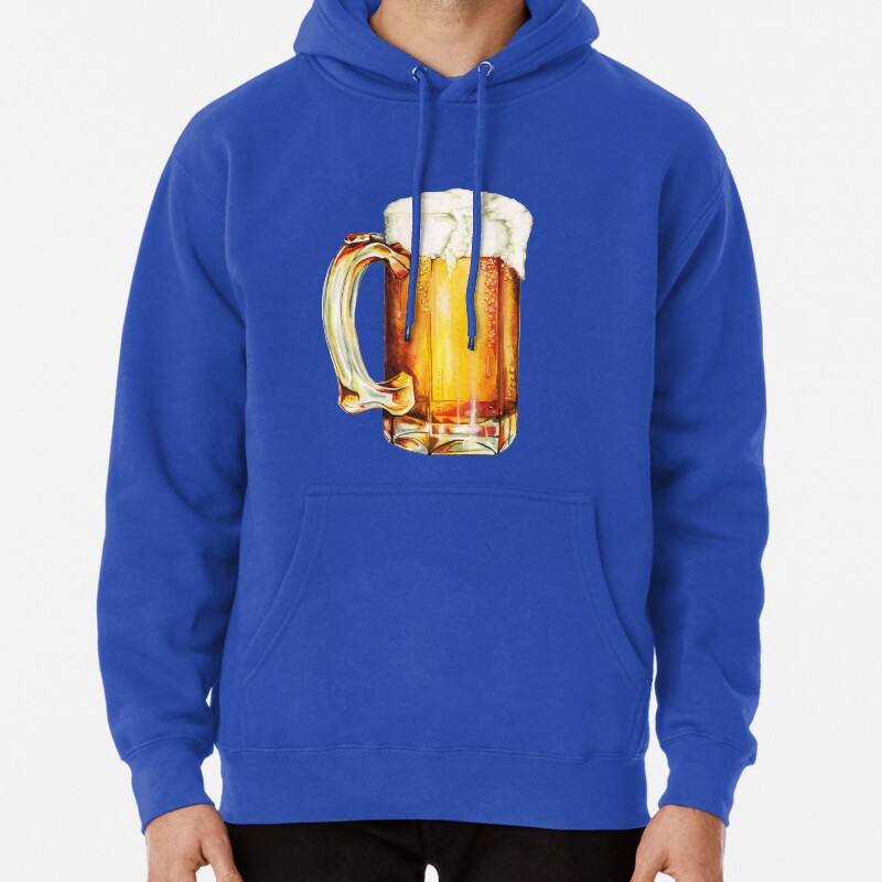 St Patricks Day - Beer Pattern Pullover Hoodie
