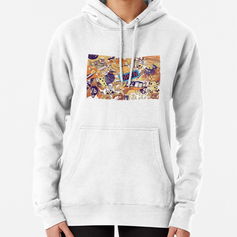Urban Panel Pullover Hoodie