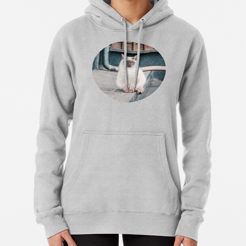 Cat, Aso, Temple Pullover Hoodie