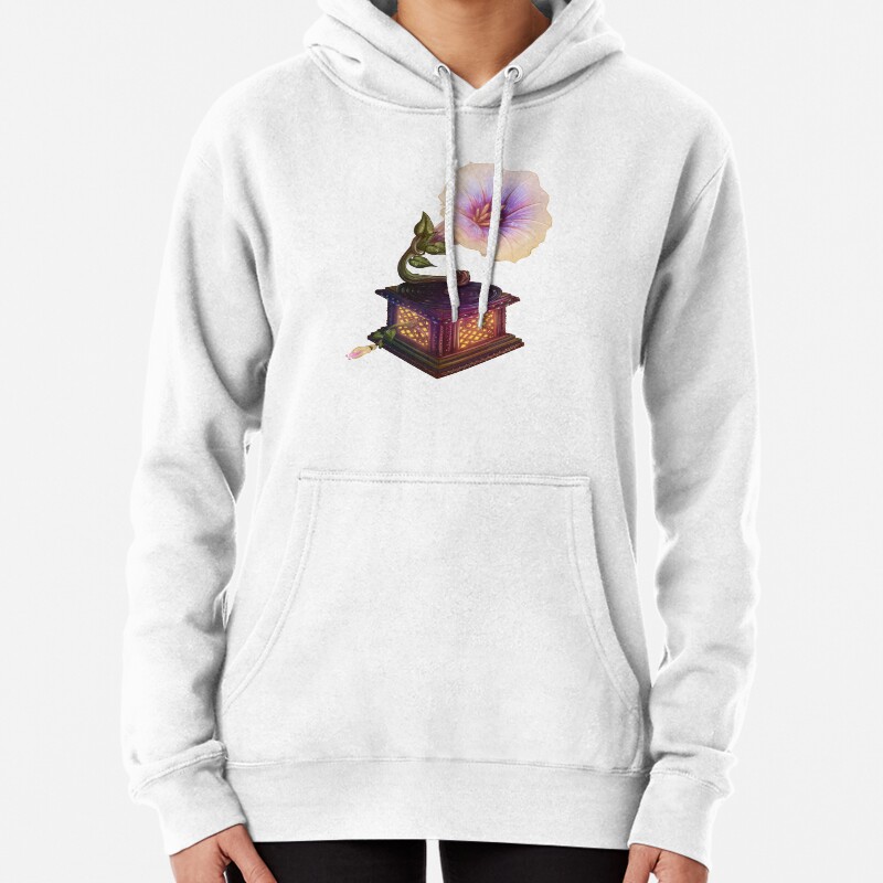 Flower Gramophone Pullover Hoodie