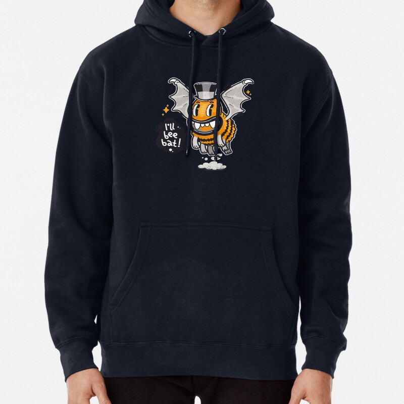 Cartoon Monster Ill Bee Bat Pullover Hoodie
