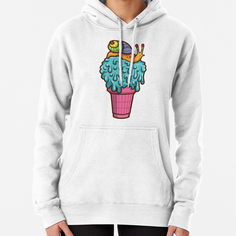 Crazy Snail Cone Pullover Hoodie