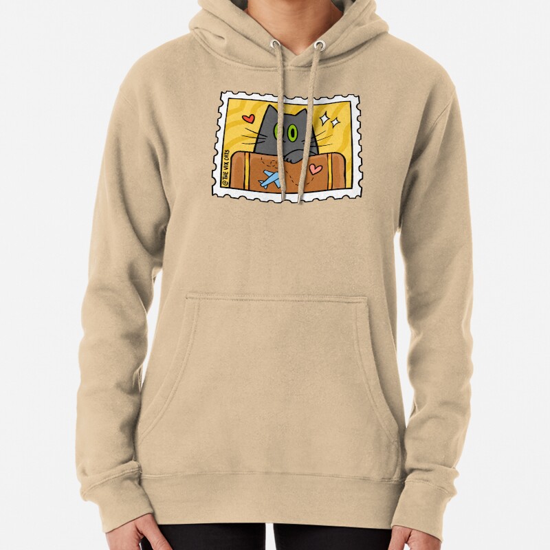 Travelling Cat Pullover Hoodie