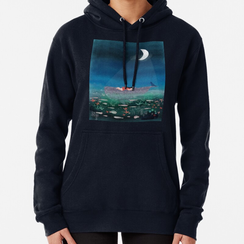 Dream With The Whale Pullover Hoodie