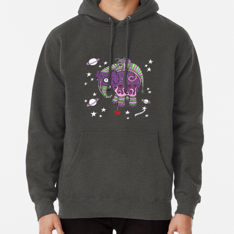 Interstellar Elephant Tee Pullover Hoodie
