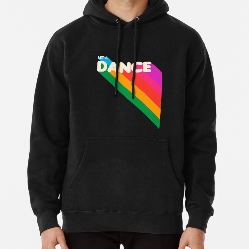 Rainbow dance typography Pullover Hoodie