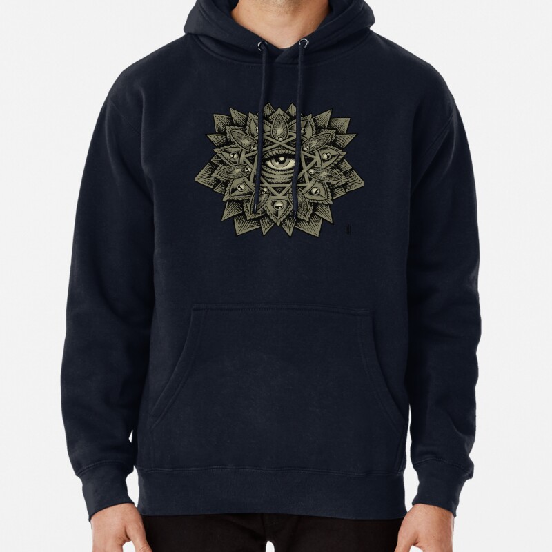 Seven Rays Eye Pullover Hoodie