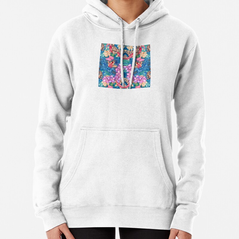 Orchid Splash Pullover Hoodie