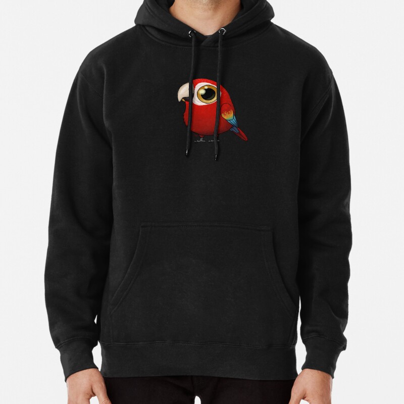 Cute Fat Macaw Pullover Hoodie