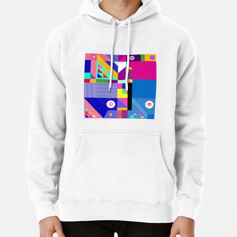 Colorful happier life Pullover Hoodie