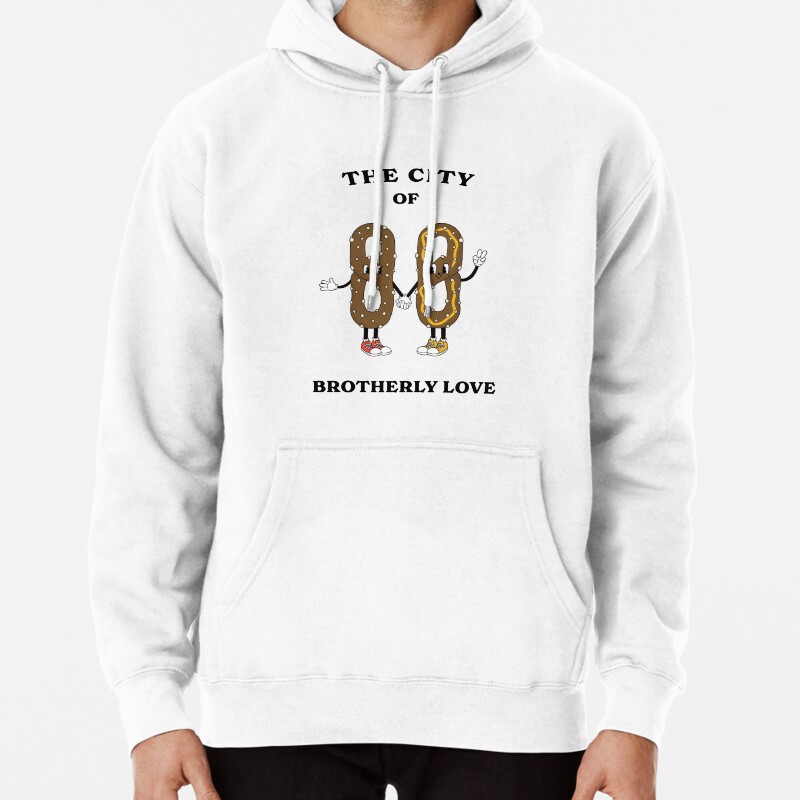 The City of Brotherly Love - Philly Pretzel  Pullover Hoodie