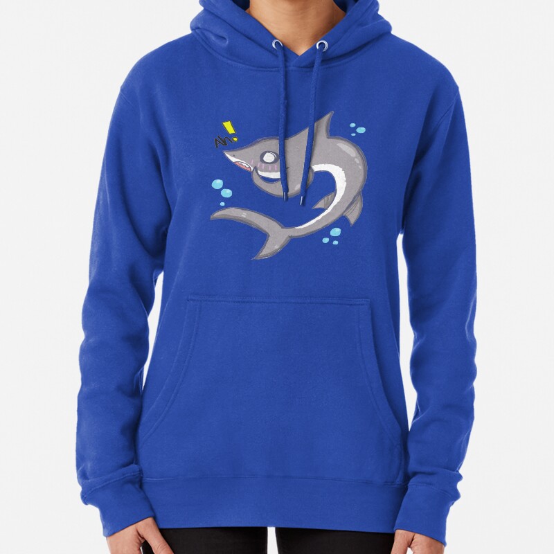 Embarrassed Shark Pullover Hoodie