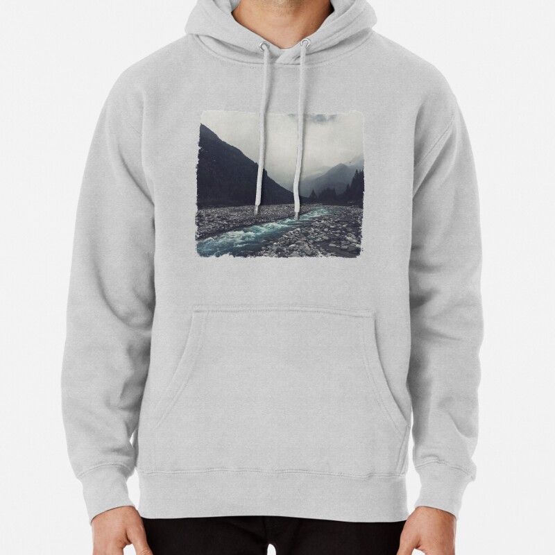 Mountain River Mallero Valmalenco Lombardia Italy Pullover Hoodie