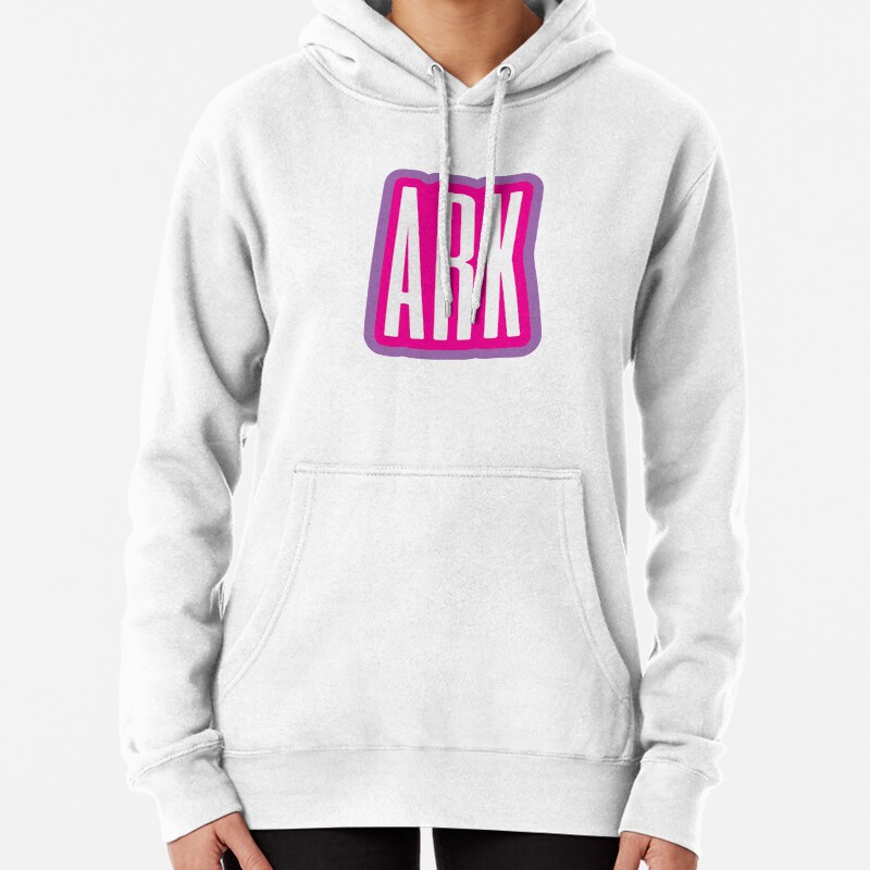 ARK for Arkansas in Pink and Purple Pullover Hoodie
