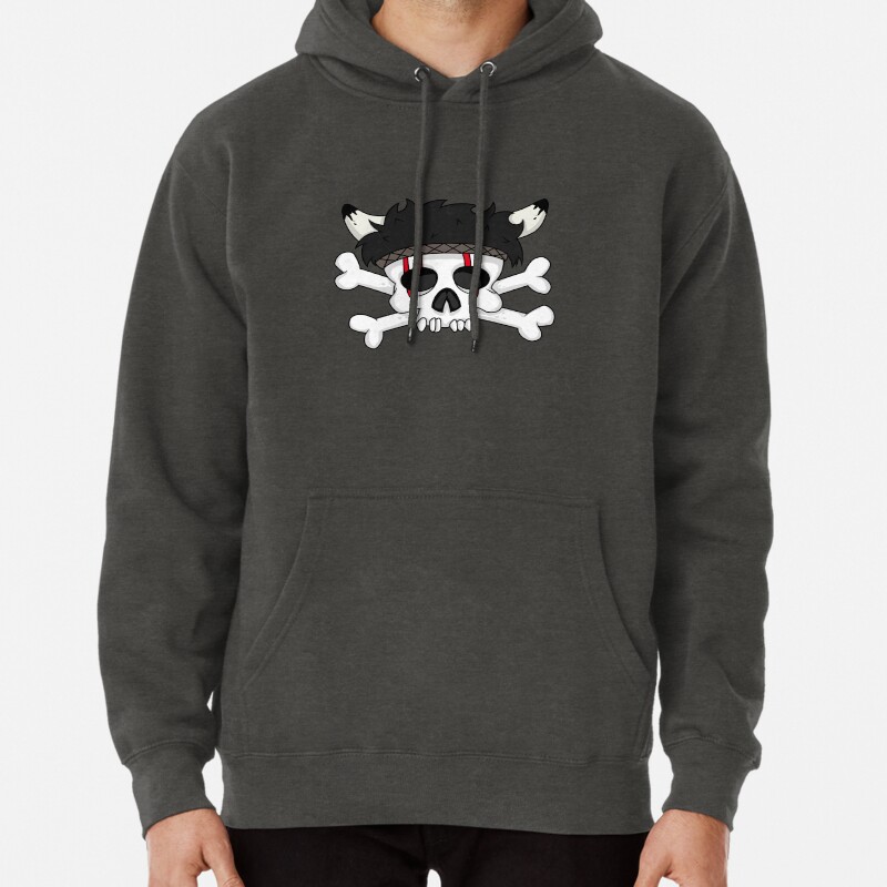 Indian skull horns Pullover Hoodie