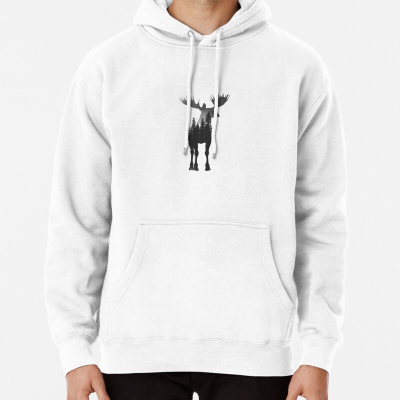Moose Pullover Hoodie