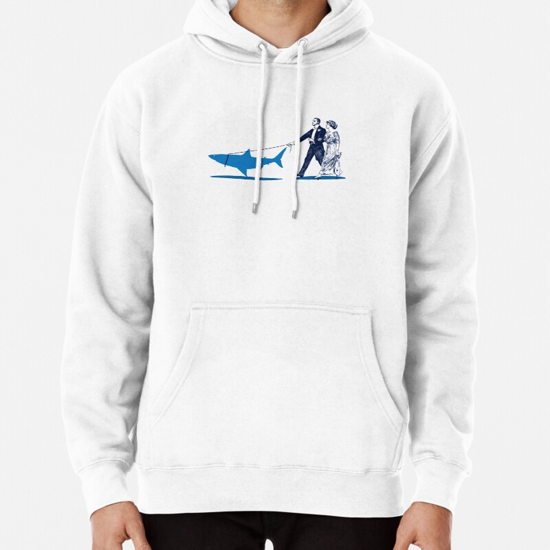 Walking the Shark Pullover Hoodie