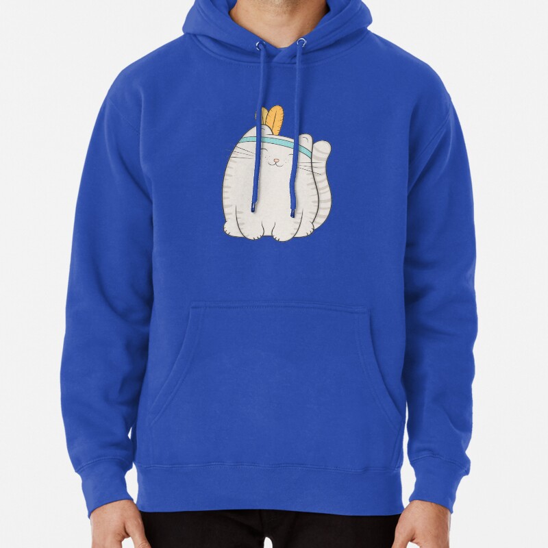 Fin, the cat Pullover Hoodie