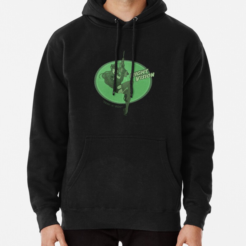 Night Vision Pin Up Pullover Hoodie