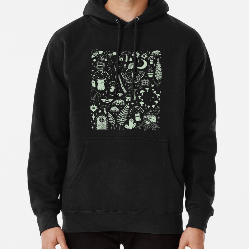 Fairy Garden Midnight Pullover Hoodie