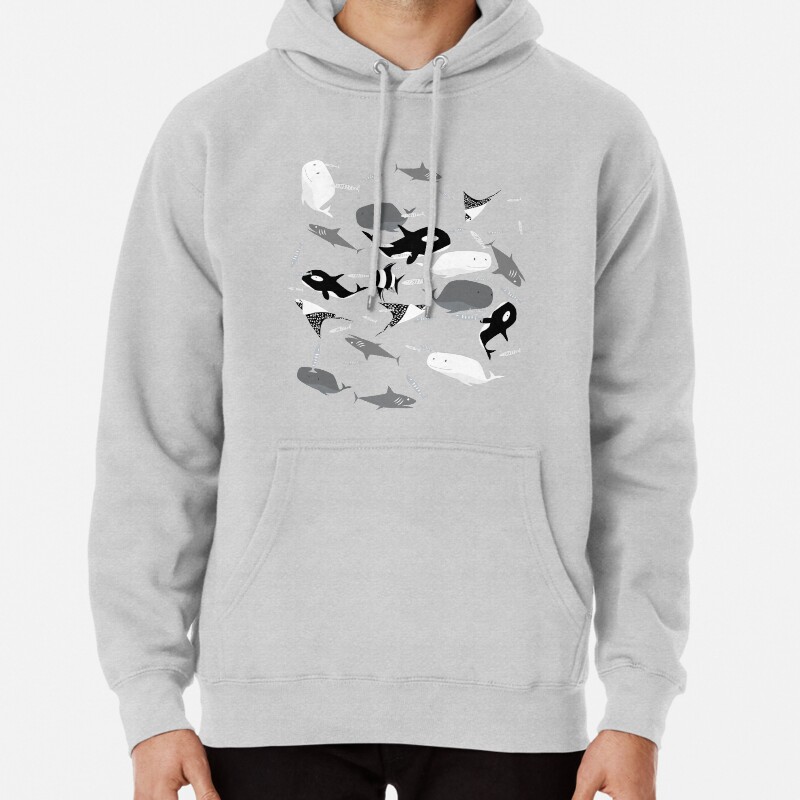Ocean creatures Pullover Hoodie