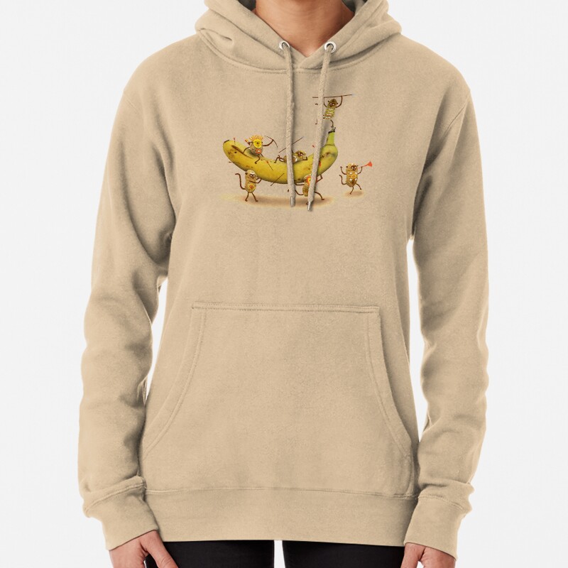 Monkeys are nuts Pullover Hoodie