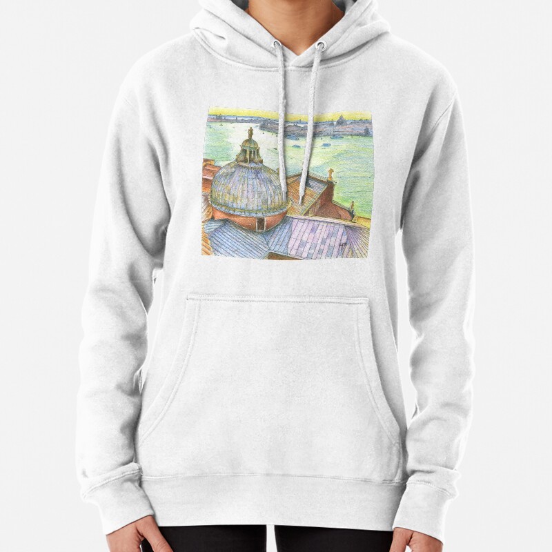 VENICE View to Grand Canal from Basilica Di San Giorgio Maggiore  Pullover Hoodie