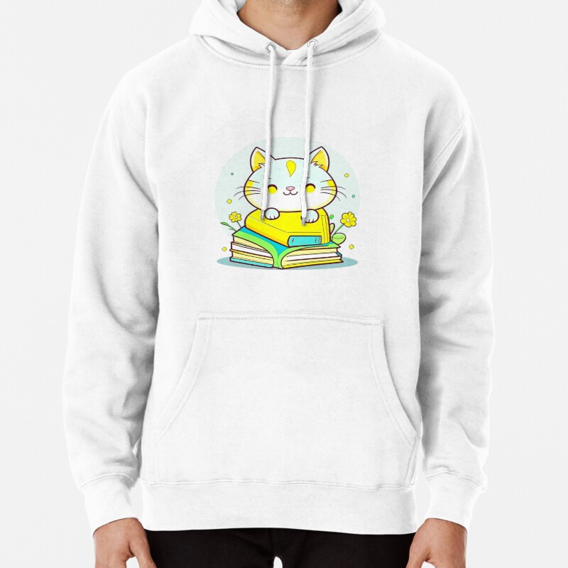 Cute Cat Pullover Hoodie