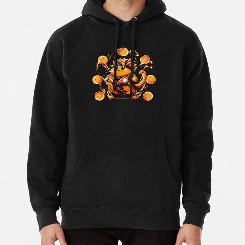 Dragon Ball Cute Cat Pullover Hoodie