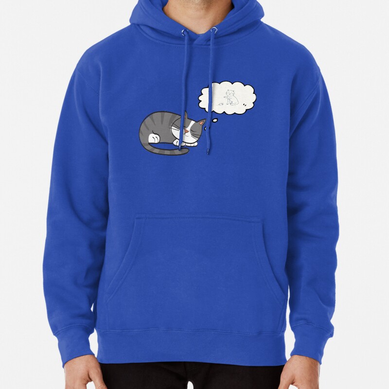 Cute cat sleeping Pullover Hoodie