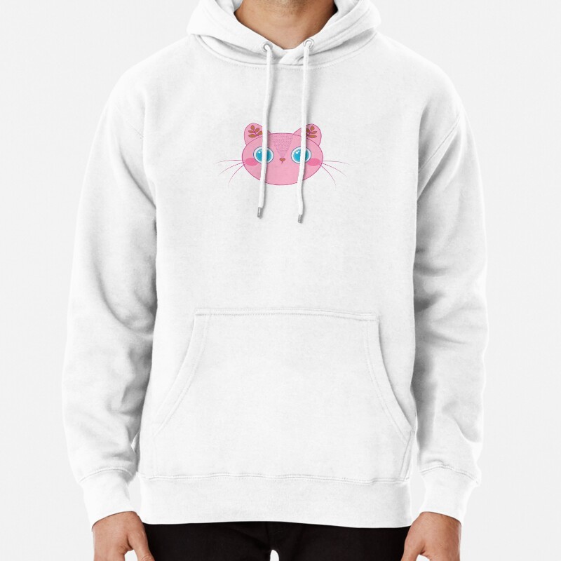 Cute Kitty Pullover Hoodie