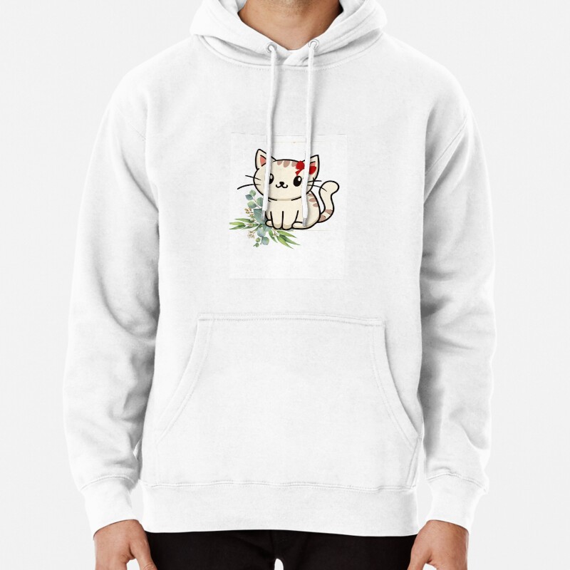 Cute Cat Pullover Hoodie