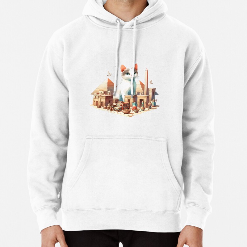 Egyptian Elegance Pullover Hoodie