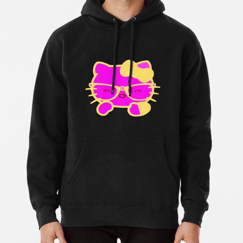 Cute kitty cat Pullover Hoodie
