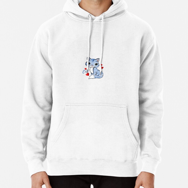 Cute cat Pullover Hoodie
