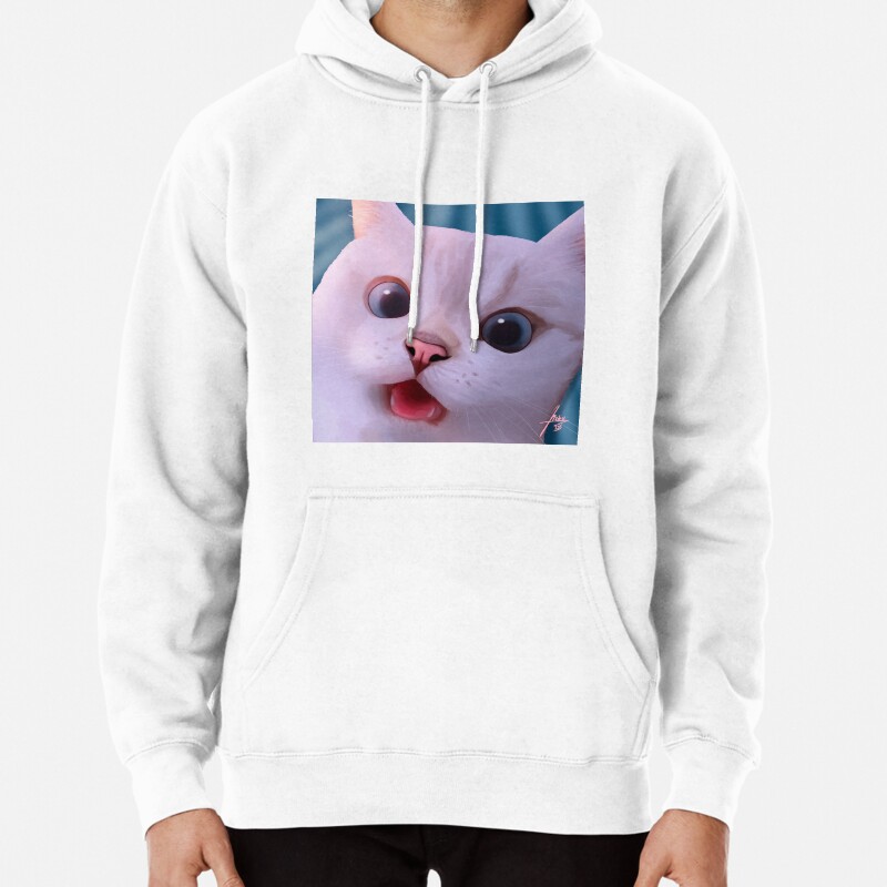 Cute kitty Pullover Hoodie