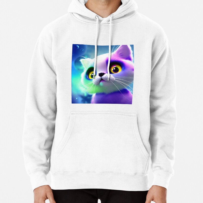 Cute Cat Miaw 299 Pullover Hoodie