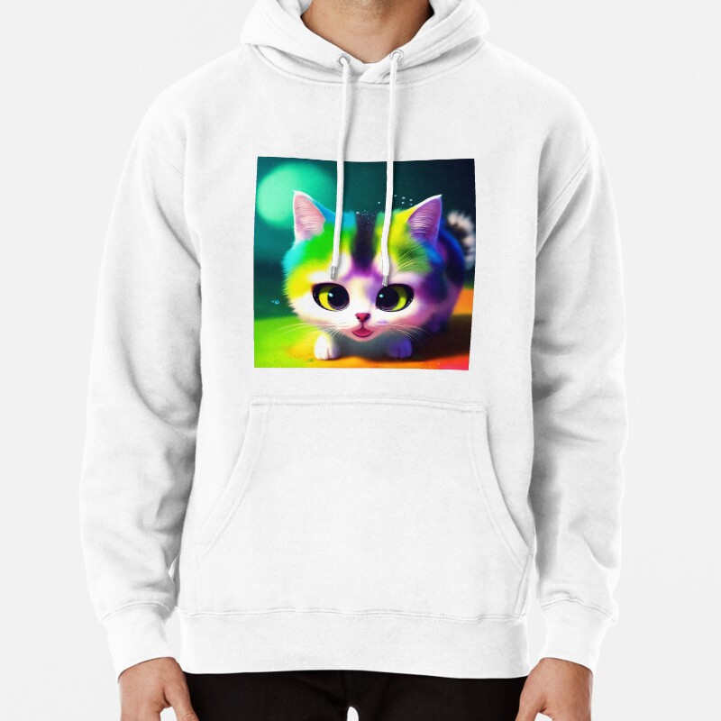 Cute Cat Miaw 546 Pullover Hoodie